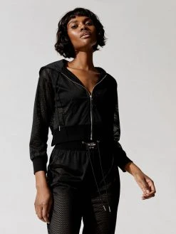 ADAM SELMAN SPORT Shrunken Hoodie Sweatshirts & Hoodies