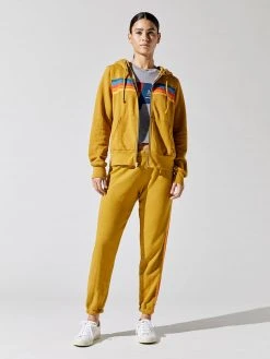 AVIATOR NATION 5 Stripe Zip Hoodie Tops