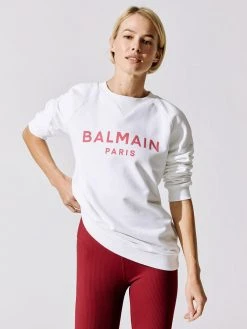 BALMAIN Printed Logo Sweatshirt