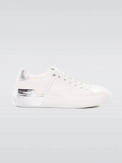 BALMAIN Sneaker B Court-calf & Metallized Leather