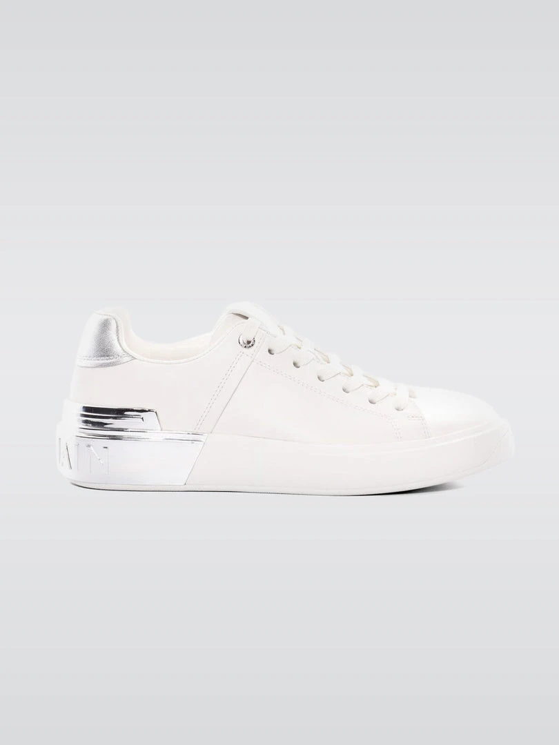 BALMAIN Sneaker B Court-calf & Metallized Leather 1 BALMAIN Sneaker B Court-calf & Metallized Leather