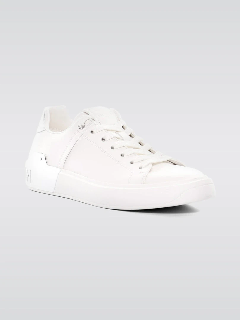 BALMAIN Sneaker B Court-calf & Metallized Leather 2 BALMAIN Sneaker B Court-calf & Metallized Leather