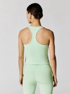 BEYOND YOGA Heather Rib Racerback Flash Tank NEW