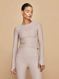 BEYOND YOGA New Tops Featherweight Peekaboo Pullover