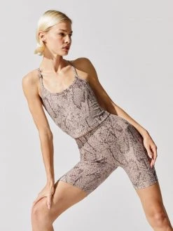 BEYOND YOGA Spacedye Printed Slim Racerback Cropped Tank