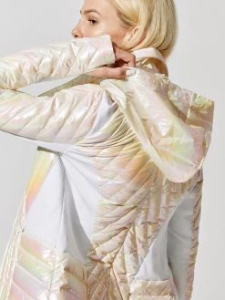 BLANC NOIR Jackets & Outerwear Holographic Motion Panel Puffer