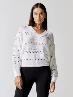 BROCHU WALKER Liv Eyelet Vee Tops