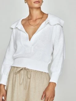 BROCHU WALKER Marlowe Cropped Henley New Tops 12 BROCHU WALKER Marlowe Cropped Henley New Tops