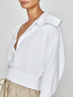 BROCHU WALKER Marlowe Cropped Henley New Tops 13 BROCHU WALKER Marlowe Cropped Henley New Tops