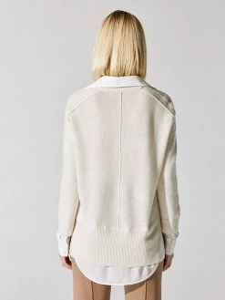 BROCHU WALKER Tops V-Neck Layered Pullover