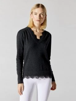 BROCHU WALKER Tops Marcella Lace Vee Looker