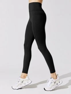 CARBON38 Leggings High Rise Full-length Legging With Pockets In Cloud Compression