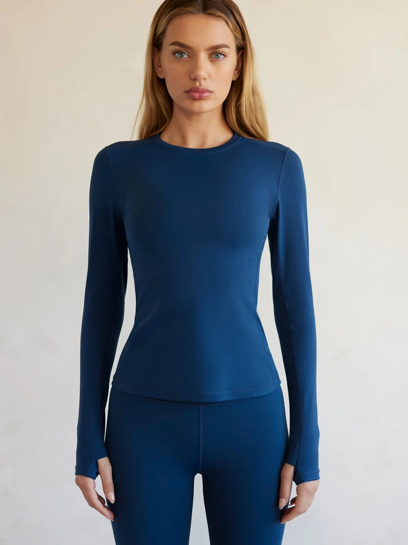 CARBON38 Tops Long Sleeve Top In Diamond Compression 1 CARBON38 Tops Long Sleeve Top In Diamond Compression