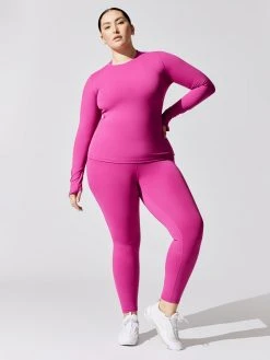 CARBON38 Tops Long Sleeve Top In Diamond Compression 77 CARBON38 Tops Long Sleeve Top In Diamond Compression