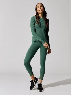 CARBON38 Long Sleeve Top With Slit And Twist Cuff Tops