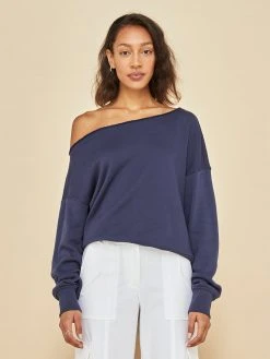 CARBON38 NEW Off Shoulder Sweatshirt