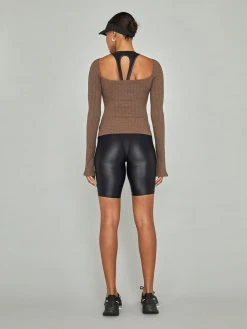 CARBON38 Split Sleeve Square Neck Top 15 CARBON38 Split Sleeve Square Neck Top