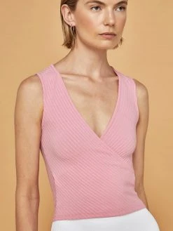 CARBON38 Sleeveless Wrap Top NEW