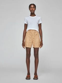 ENZA COSTA Linen High Waisted Short NEW