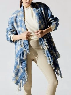 ISABEL MARANT ETOILE Jackets & Outerwear Flemingli Plaid Fringe Jacket