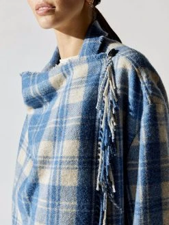 ISABEL MARANT ETOILE Jackets & Outerwear Flemingli Plaid Fringe Jacket