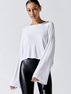 LNA Tops Quinn Boxy Long Sleeve