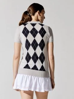 L'Etoile Sport New Tops Argyle Polo