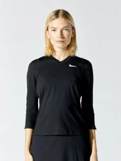 NikeCourt Dri-FIT UV Victory 3/4-Sleeve Tennis Top