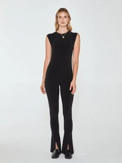 NORMA KAMALI NEW Sleeveless Spat Legging Catsuit
