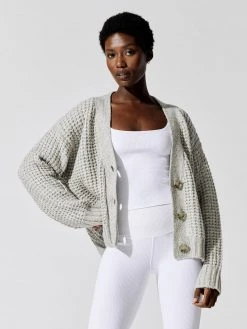 ONA Audrey Waffle Cardigan New Tops