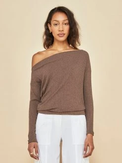 ONA NEW Long Sleeve Asymmetrical Top