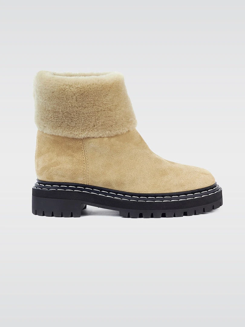 PROENZA SCHOULER Lug Sole Shearling Ankle Boots 1 PROENZA SCHOULER Lug Sole Shearling Ankle Boots