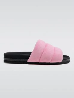 ROAM Pink Suede Puffy Slide