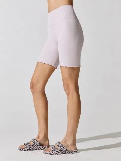 SPIRITUAL GANGSTER Seamless Heather Ruffle Biker