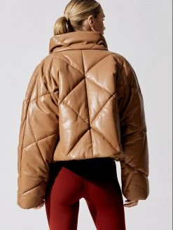 STAND STUDIO Aina Faux Leather Puffer Jacket Jackets & Outerwear