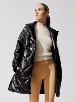 STAND STUDIO Jackets & Outerwear Maxim Faux Leather Puffer Jacket