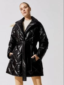 STAND STUDIO Jackets & Outerwear Maxim Faux Leather Puffer Jacket