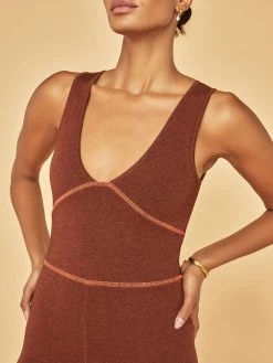 SUNDRY NEW V-Neck Athletic Romper 12 SUNDRY NEW V-Neck Athletic Romper