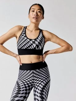 ULTRACOR Newsprint Hound Nile 3" Racerback Bra Sports Bras