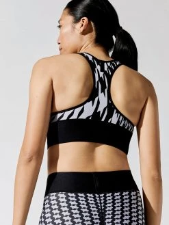 ULTRACOR Newsprint Hound Nile 3" Racerback Bra Sports Bras