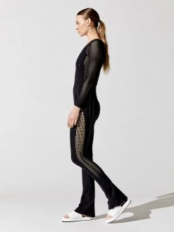 WOLFORD Sporty Lacing Net Jumpsuit