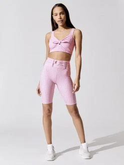 YEAR OF OURS Gingham Belted Biker Short Skirts & Shorts 7 YEAR OF OURS Gingham Belted Biker Short Skirts & Shorts