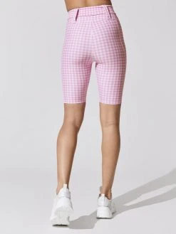 YEAR OF OURS Gingham Belted Biker Short Skirts & Shorts 9 YEAR OF OURS Gingham Belted Biker Short Skirts & Shorts