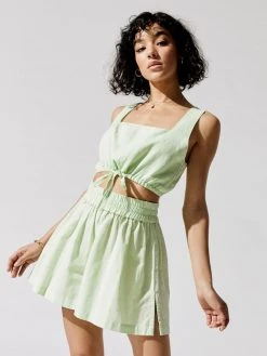 CARBON38 Linen Drawstring Tank The Essential Capsule