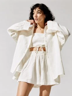 CARBON38 Linen Boyfriend Tunic The Essential Capsule