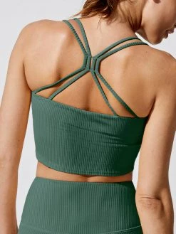 CARBON38 Tops Ribbed Cami Bra 100 CARBON38 Tops Ribbed Cami Bra