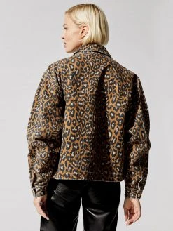 ESSENTIEL ANTWERP Zeagle Print Denim Jacket