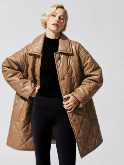 STAND STUDIO Jackets & Outerwear Jacey Leather Puffy Jacket